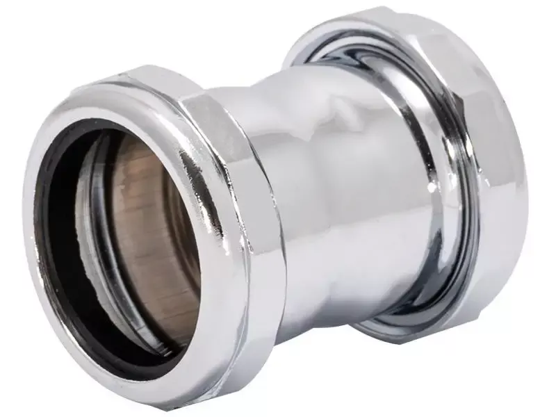 1-1/2" Chrome Coupling