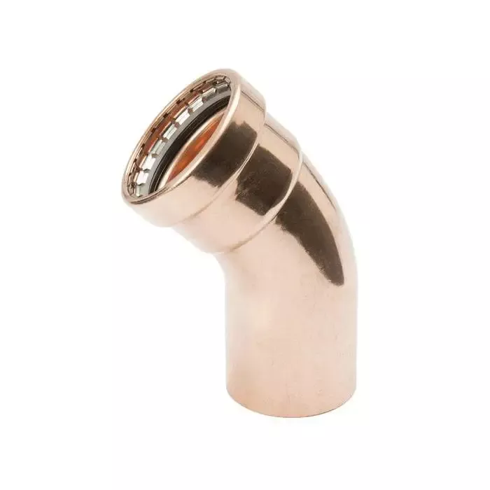 1-1/2 inch ABS 45 Degree Elbow, Type DWV, Fitting x Plastic