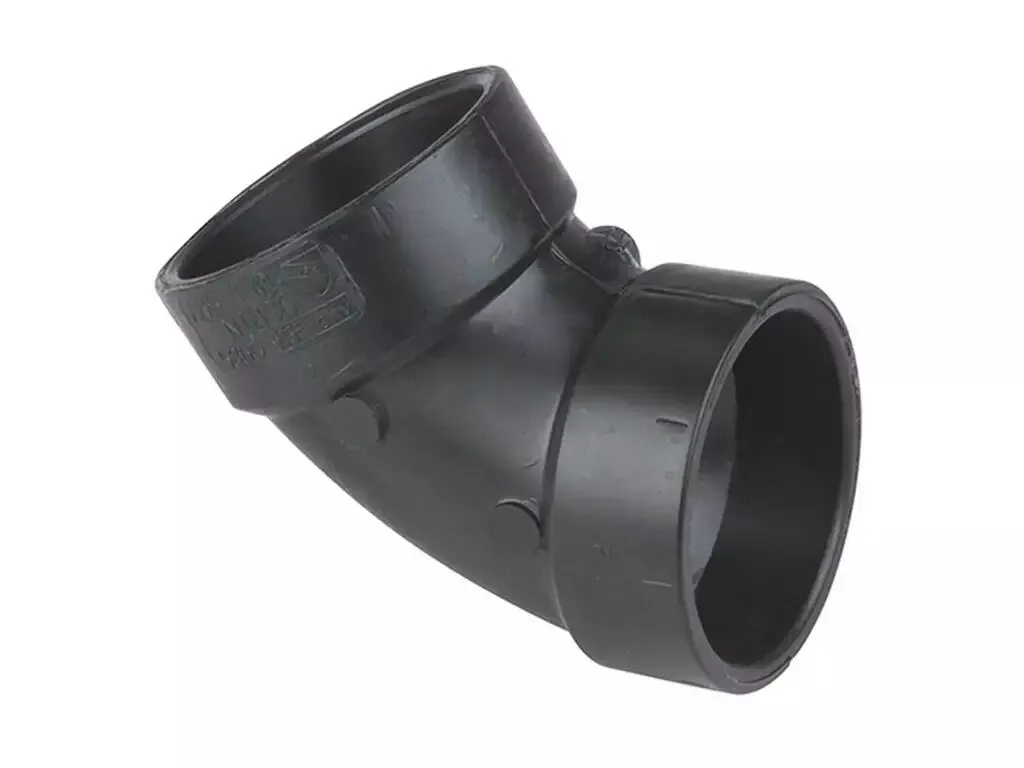 1-1/2 inch ABS DWV 45 Degree Elbow Plastic x Plastic