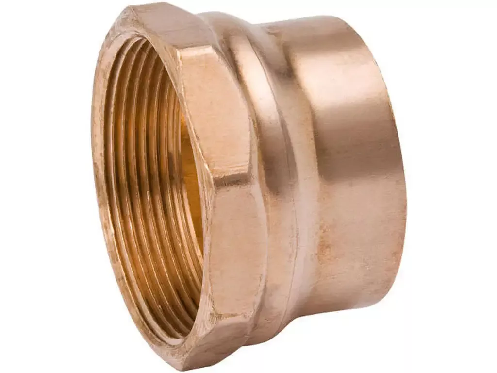 1-1/2 inch Copper DWV Adapter Copper x Female