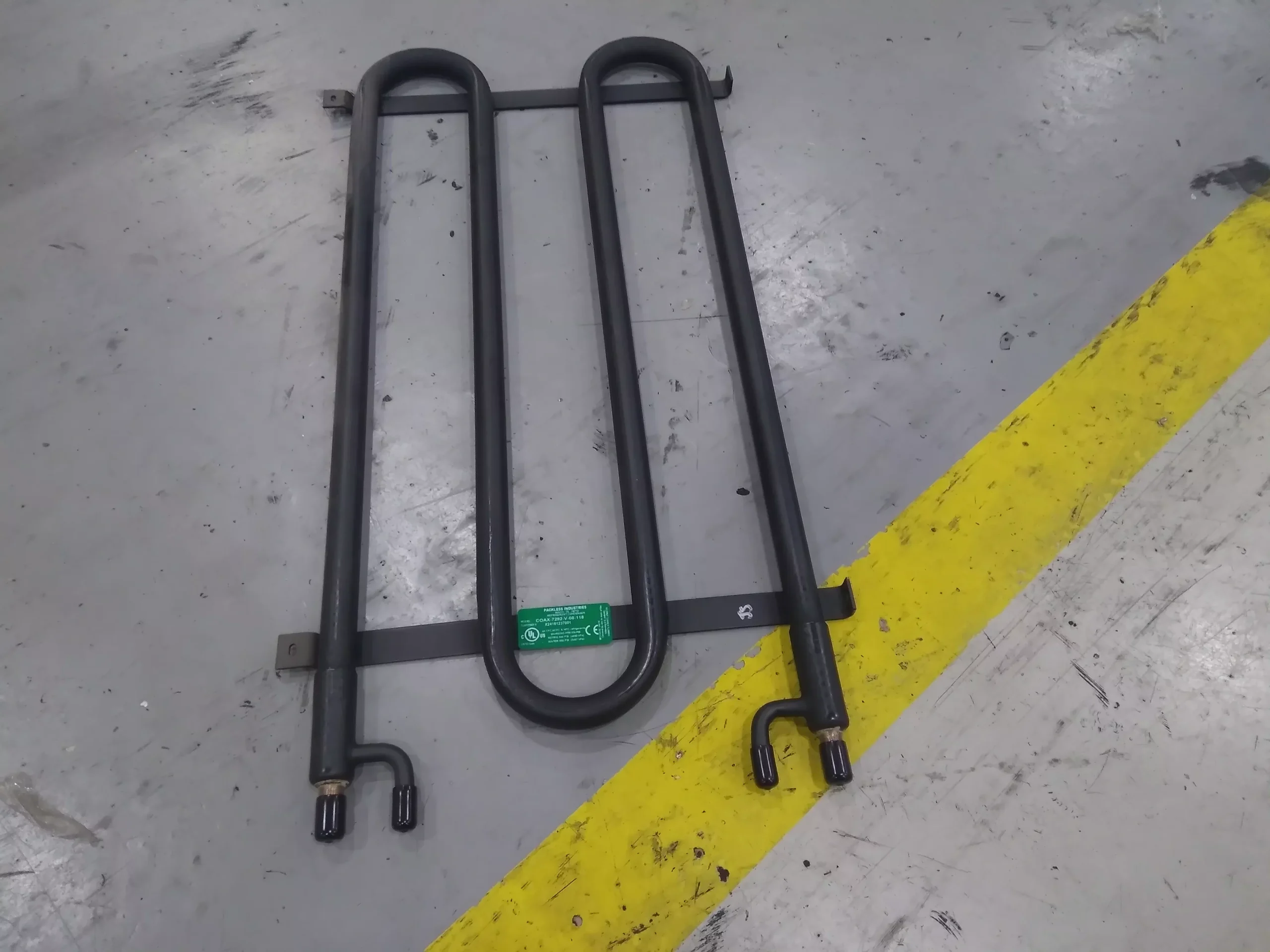 1-1/2" TON WATER SOURCE COAX REFRIGERANT CONDENSER WITH MOUNTING BRACK