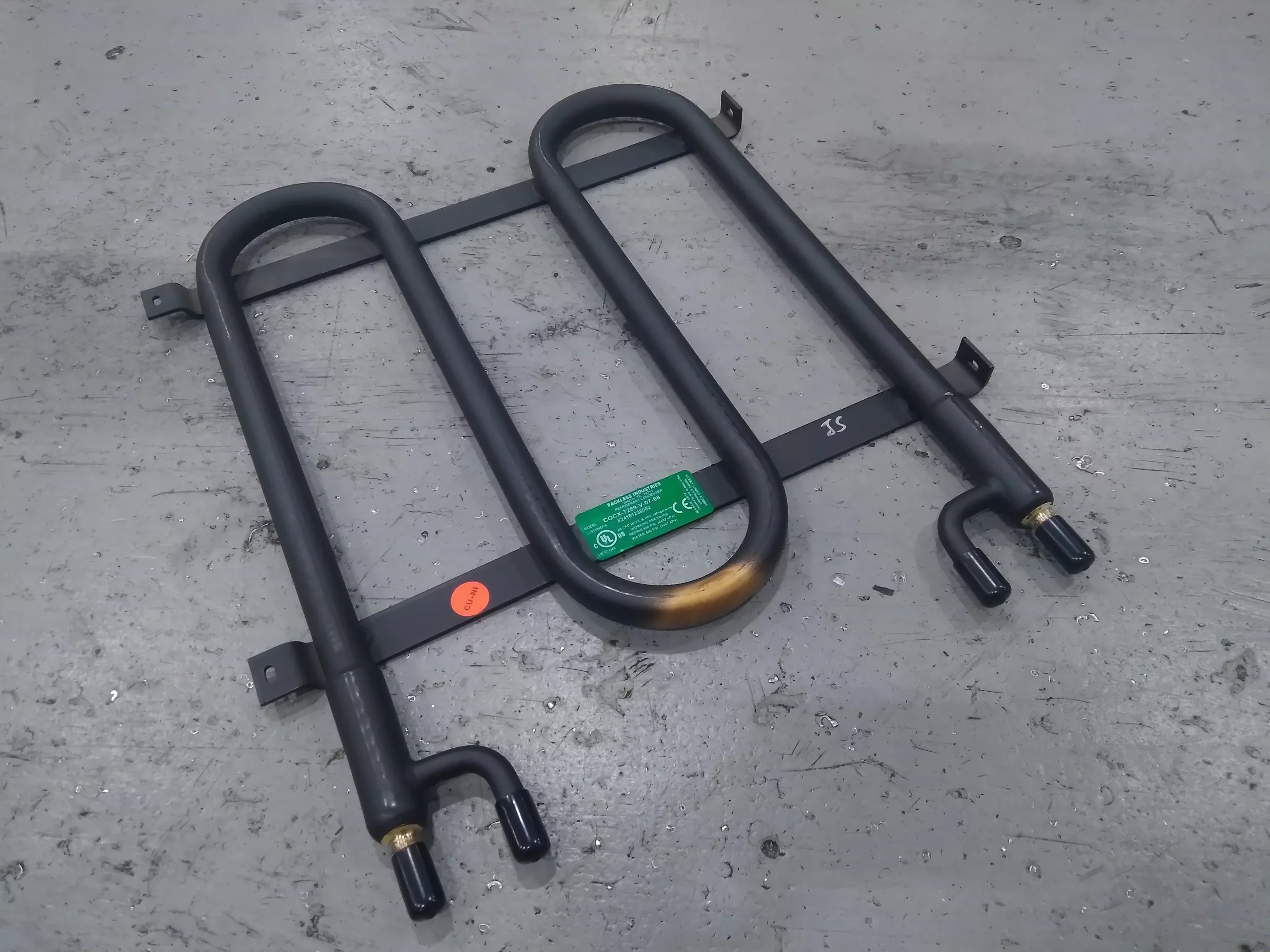 1/2-3/4 TON WATER SOURCE COAX REFRIGERANT CONDENSER WITH MOUNTING BRAC