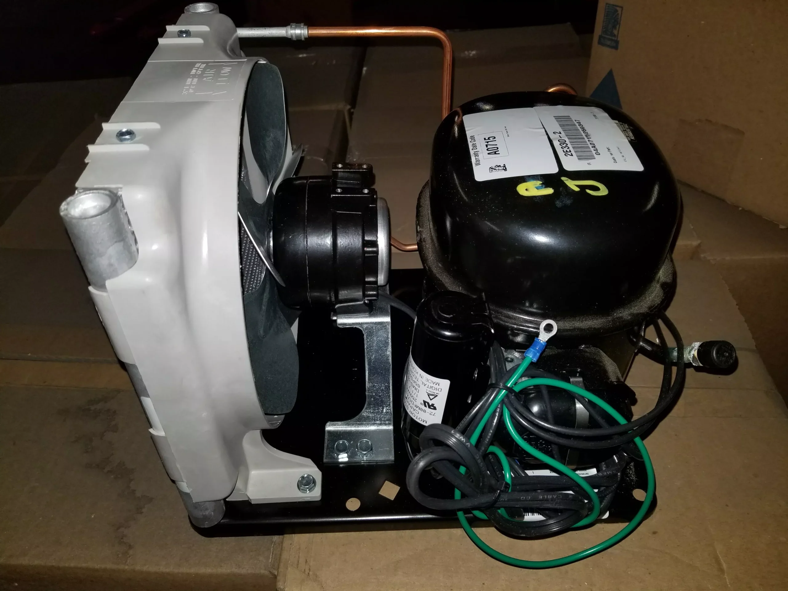 1/4 HP High Temp Air-Cooled Refrigeration Condensing Unit 208-230/60/1