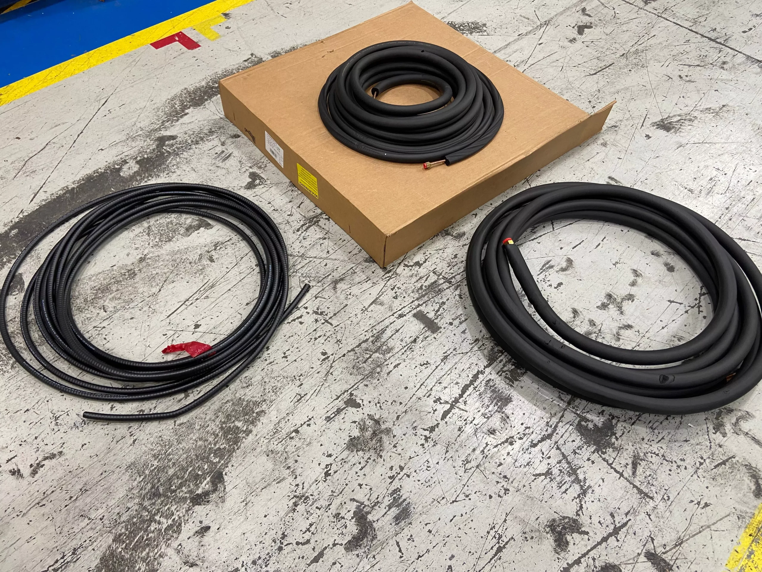 1/4" X 1/2" X 1/2" X 50' Flare Line Set with 14/7 Gauge Power Control