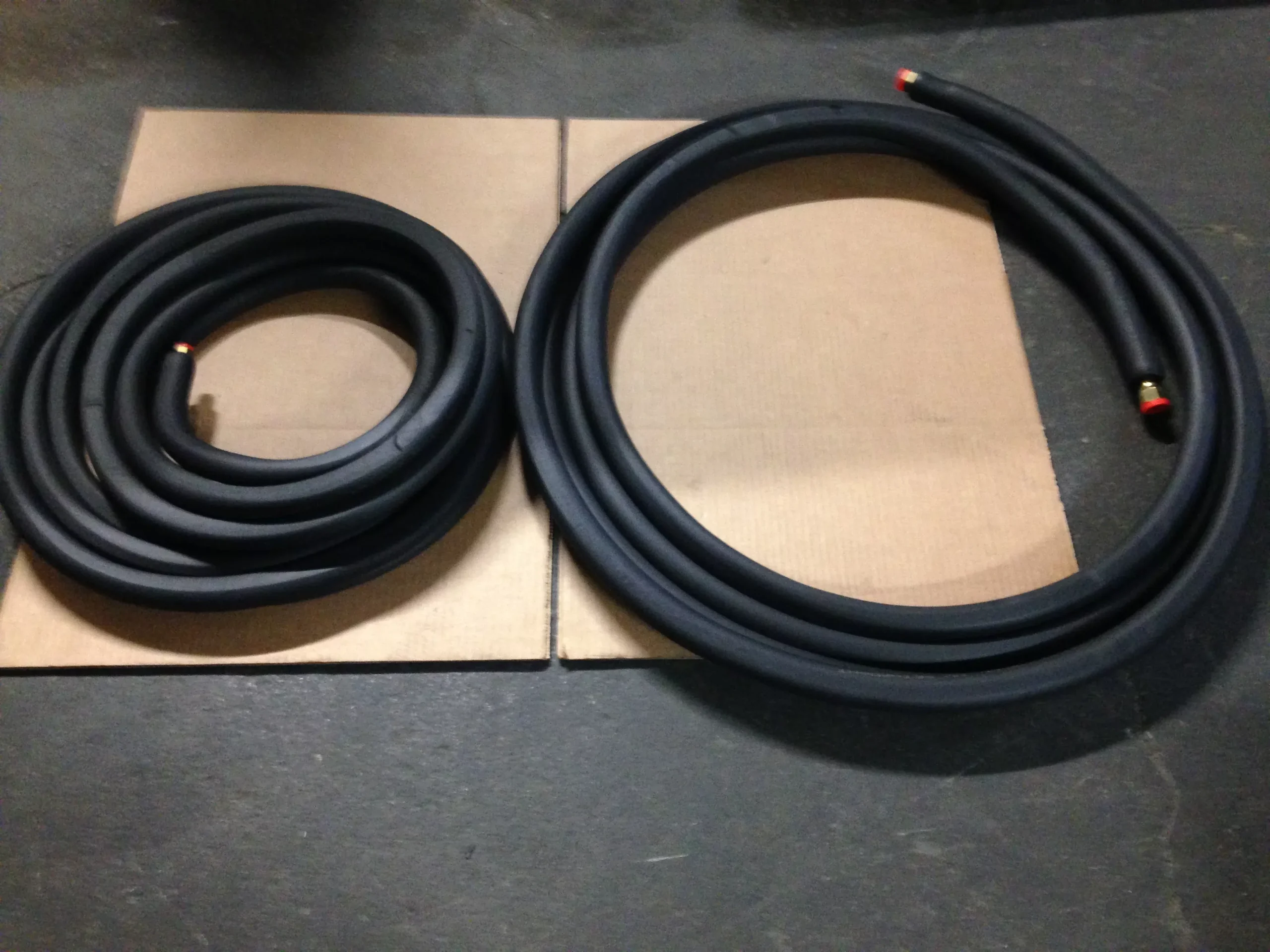 1/4" X 1/2" X 3/8" X 30' Copper Line Set with Flare Nuts