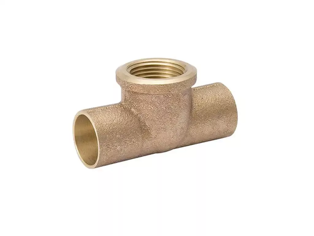 1 inch Brass Tee Copper x Copper x Female