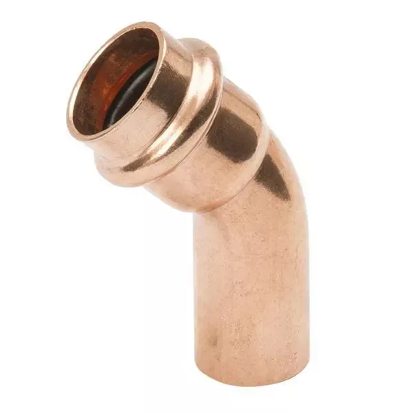 1 inch Copper 45 Degree Street Press Elbow Fitting x Copper