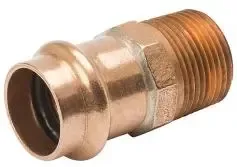 1 inch Copper Reducing Adapter, Lead-Free, Copper x Male