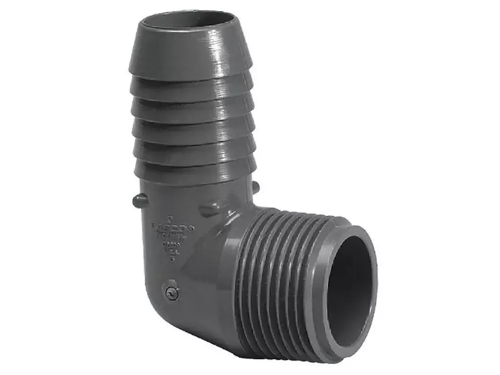 1 inch PVC 90 Degree Insert Elbow Insert x Male