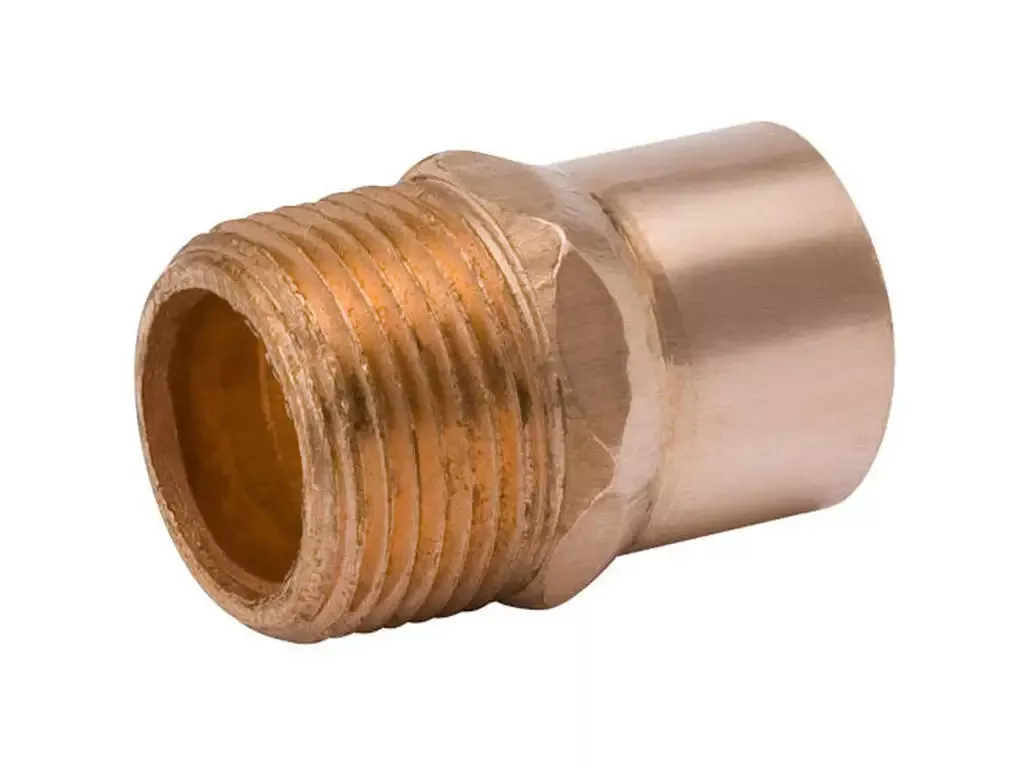 1 inch x 1/2 inch Copper Reducing Adapter Copper x Male