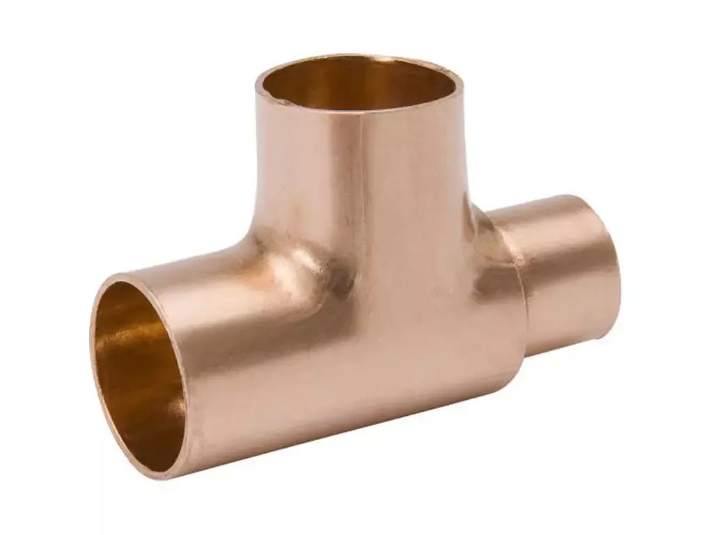 1 inch x 1/2 inch x 1 inch Copper Reducing Tee Copper x Copper x Copper