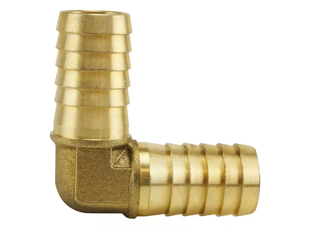 1 inch x 3/4 inch Brass 90 Degree Insert Reducing Elbow Insert x Male
