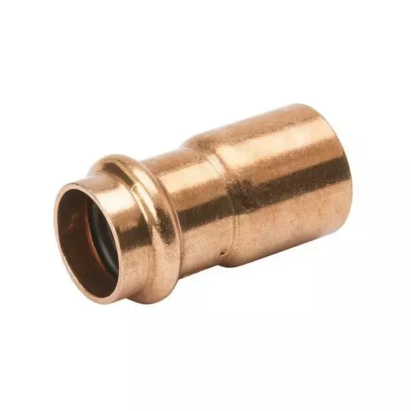 1 inch x 3/4 inch Copper Press Reducing Coupling Press Fitting x Copper