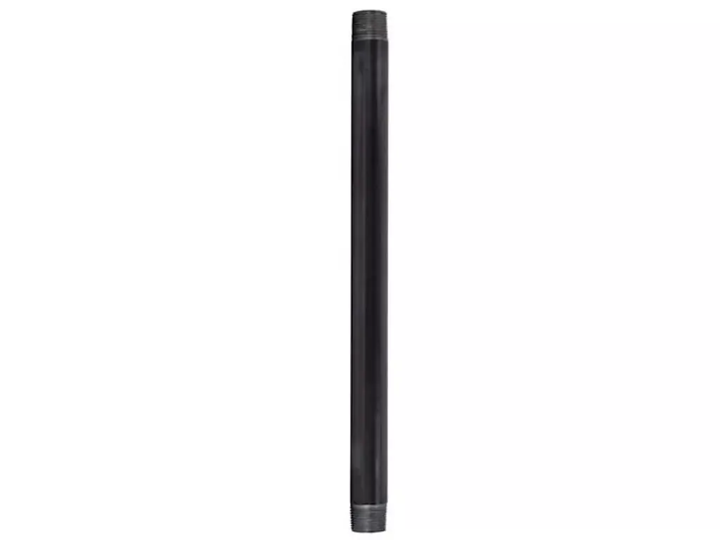 1 inch x 48 inch Black Steel Nipple