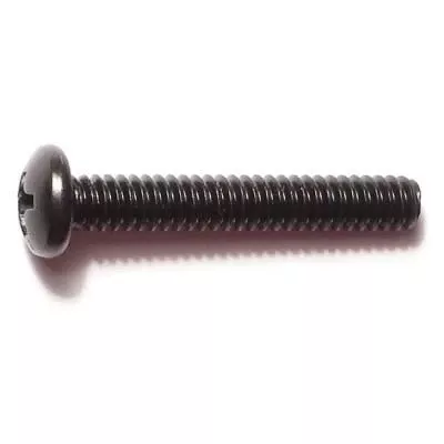 #10-24 x 1-1/4Black Oxide Phillips Pan Head Machine Screws (15 pcs.)