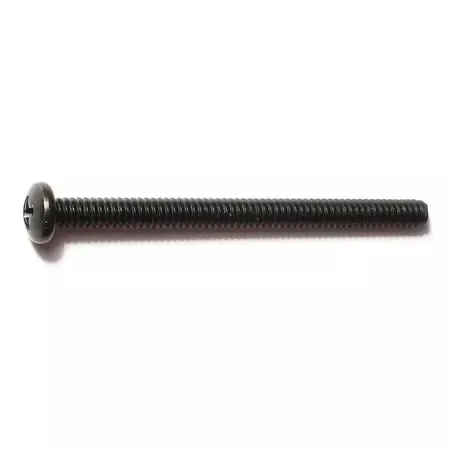#10-24 x 2-1/2Black Oxide Phillips Pan Head Machine Screws (10 pcs.)