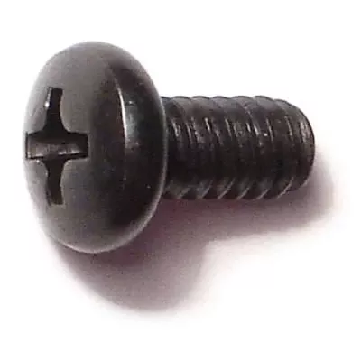 #10-24 x 3/8Black Oxide Phillips Pan Head Machine Screws (30 pcs.)