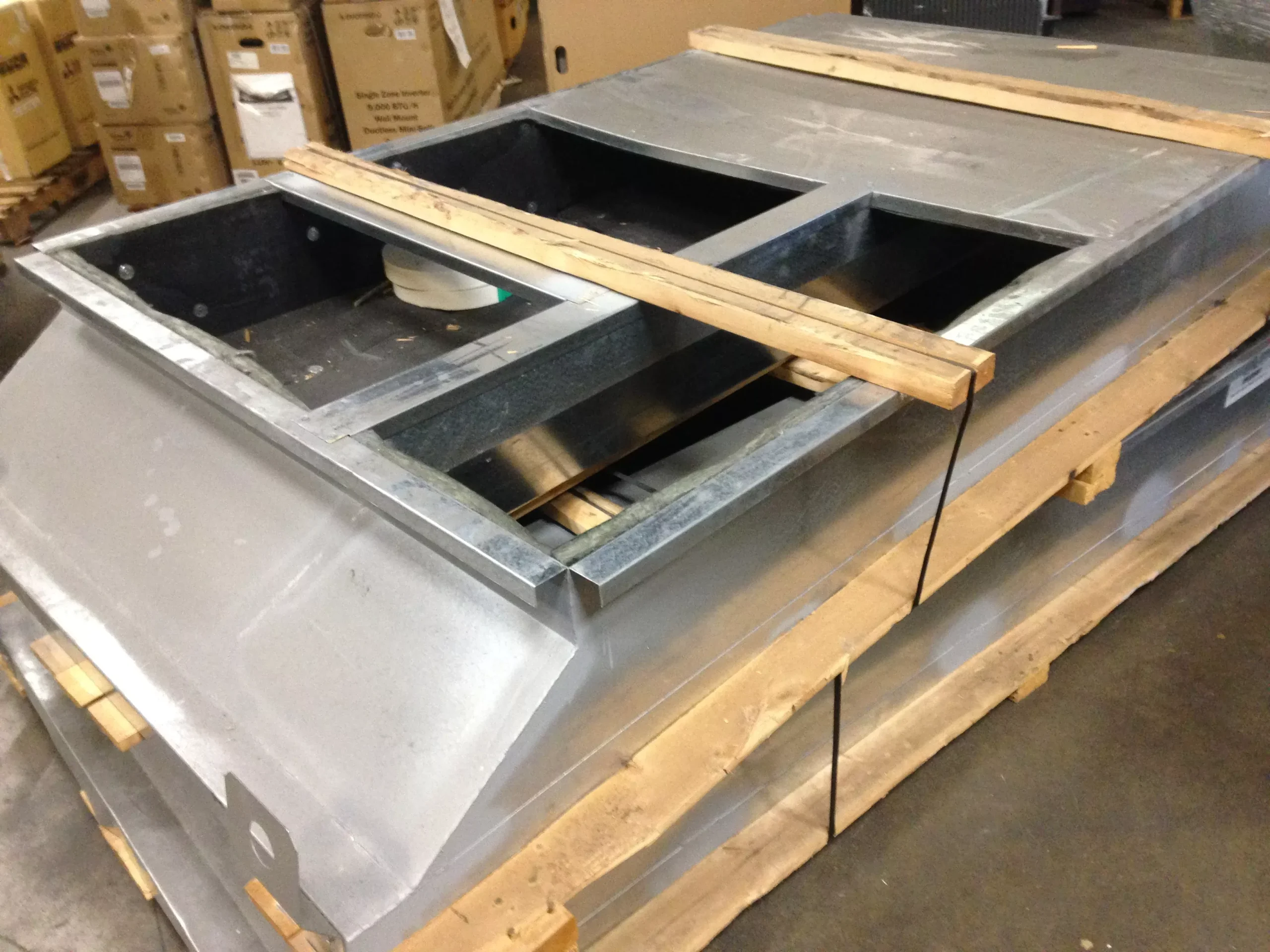 11" High Roof Curb Adapter with Duct Transition
