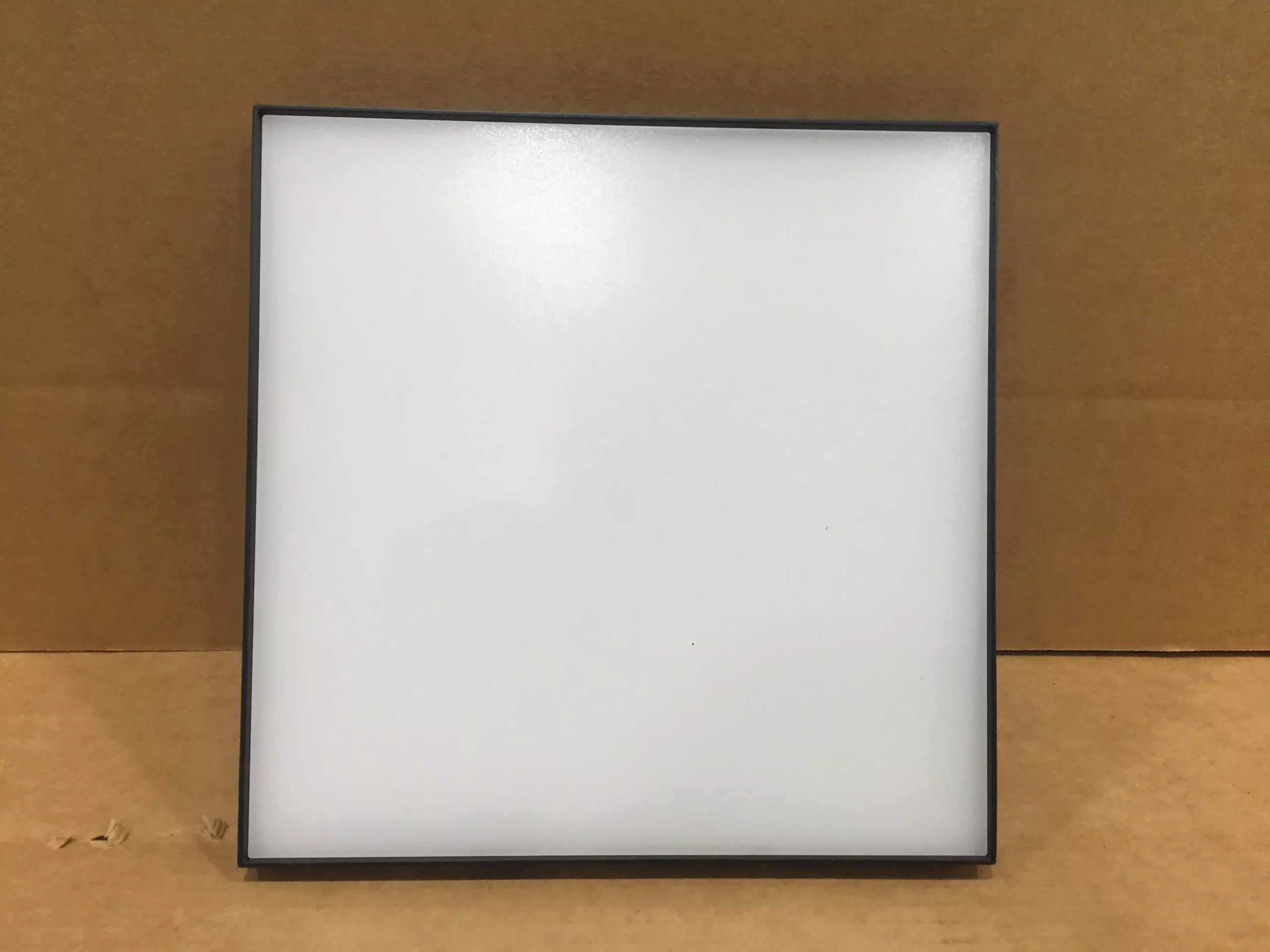 11" SQUARE LED FLUSH MOUNT CEILING LIGHT; BLACK