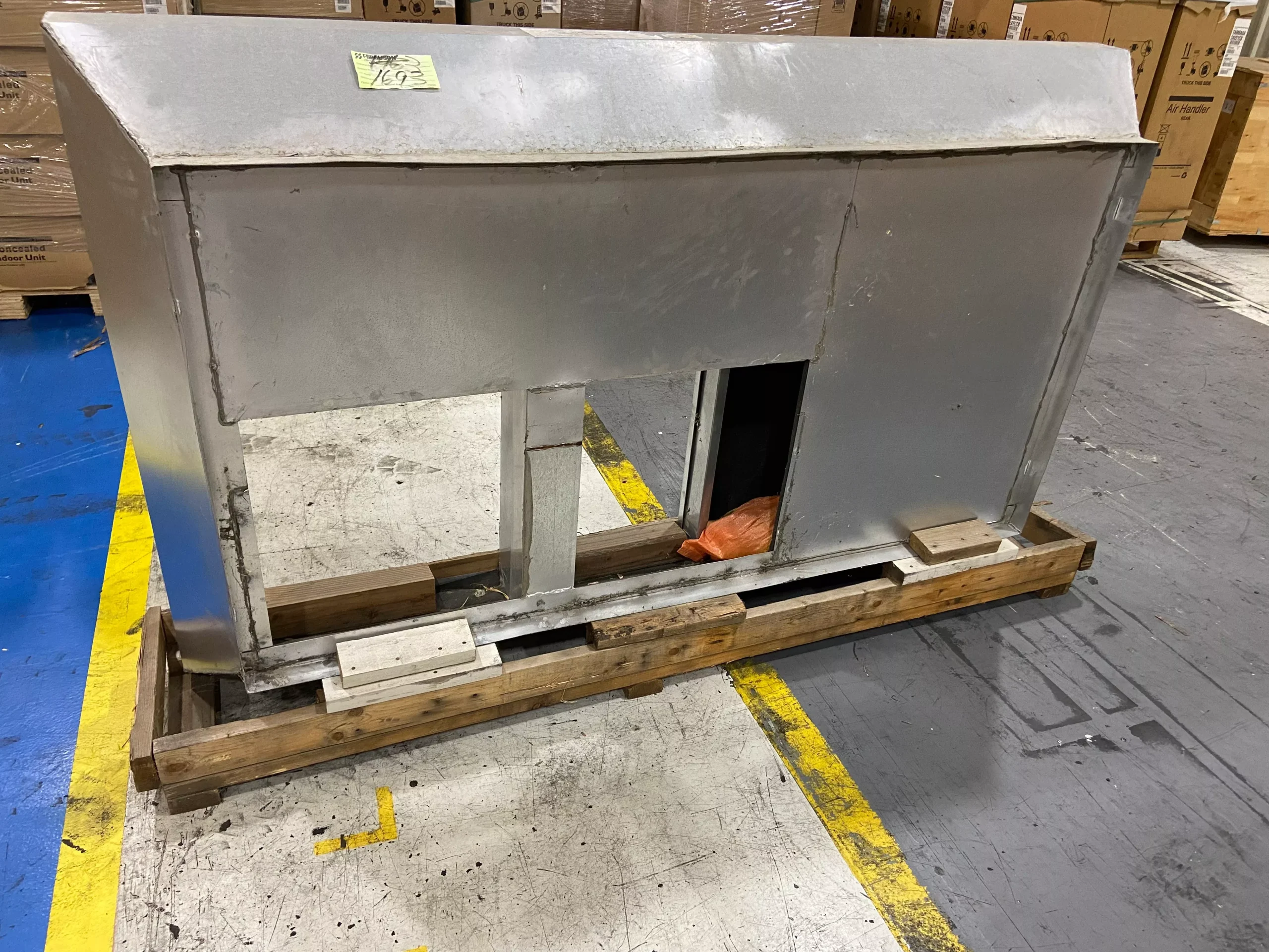 12" High Roof Curb Adapter with Duct Transition