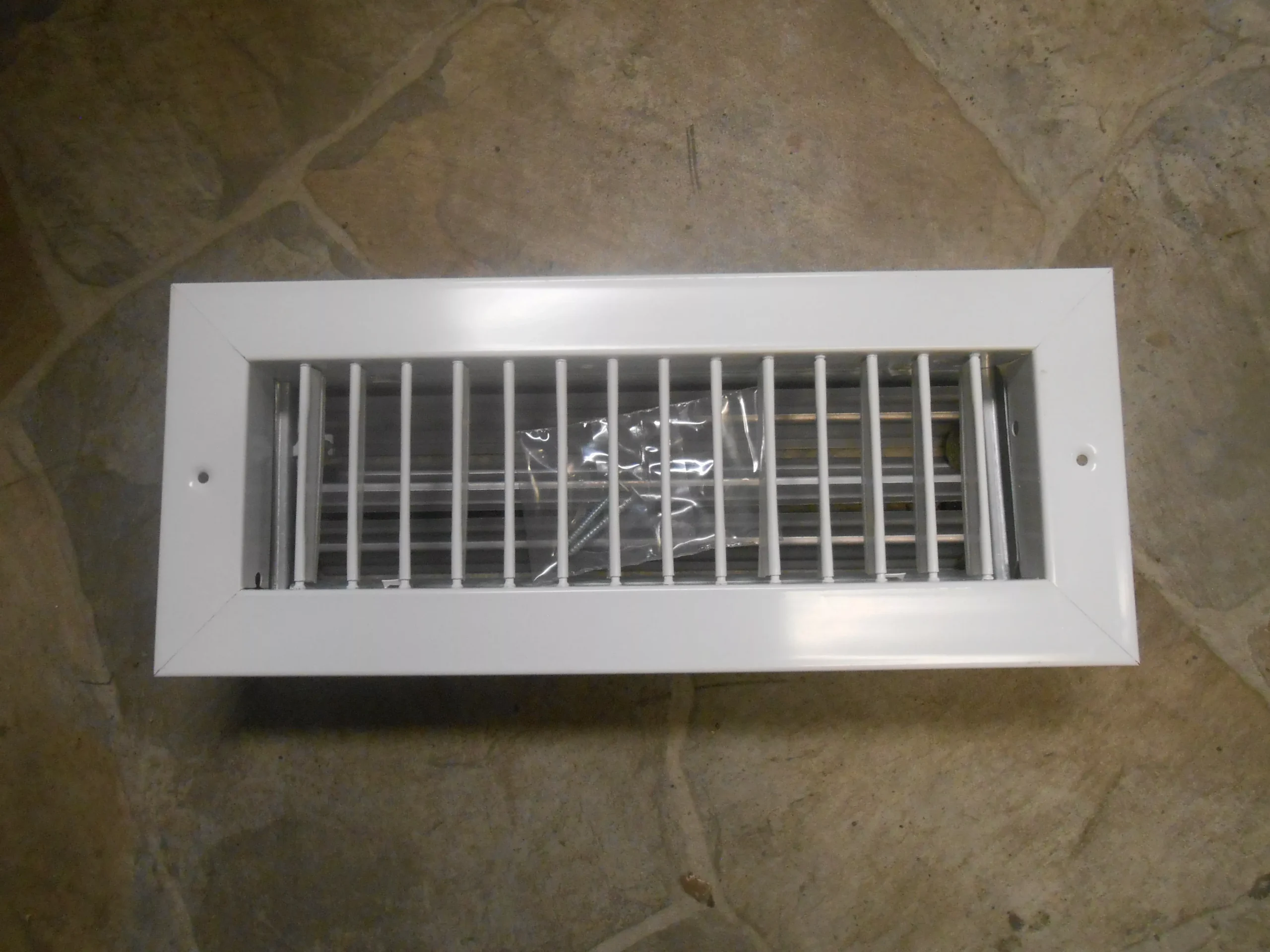 12 X 4 CEILING/WALL REGISTER WITH ADJUSTABLE LOUVERS