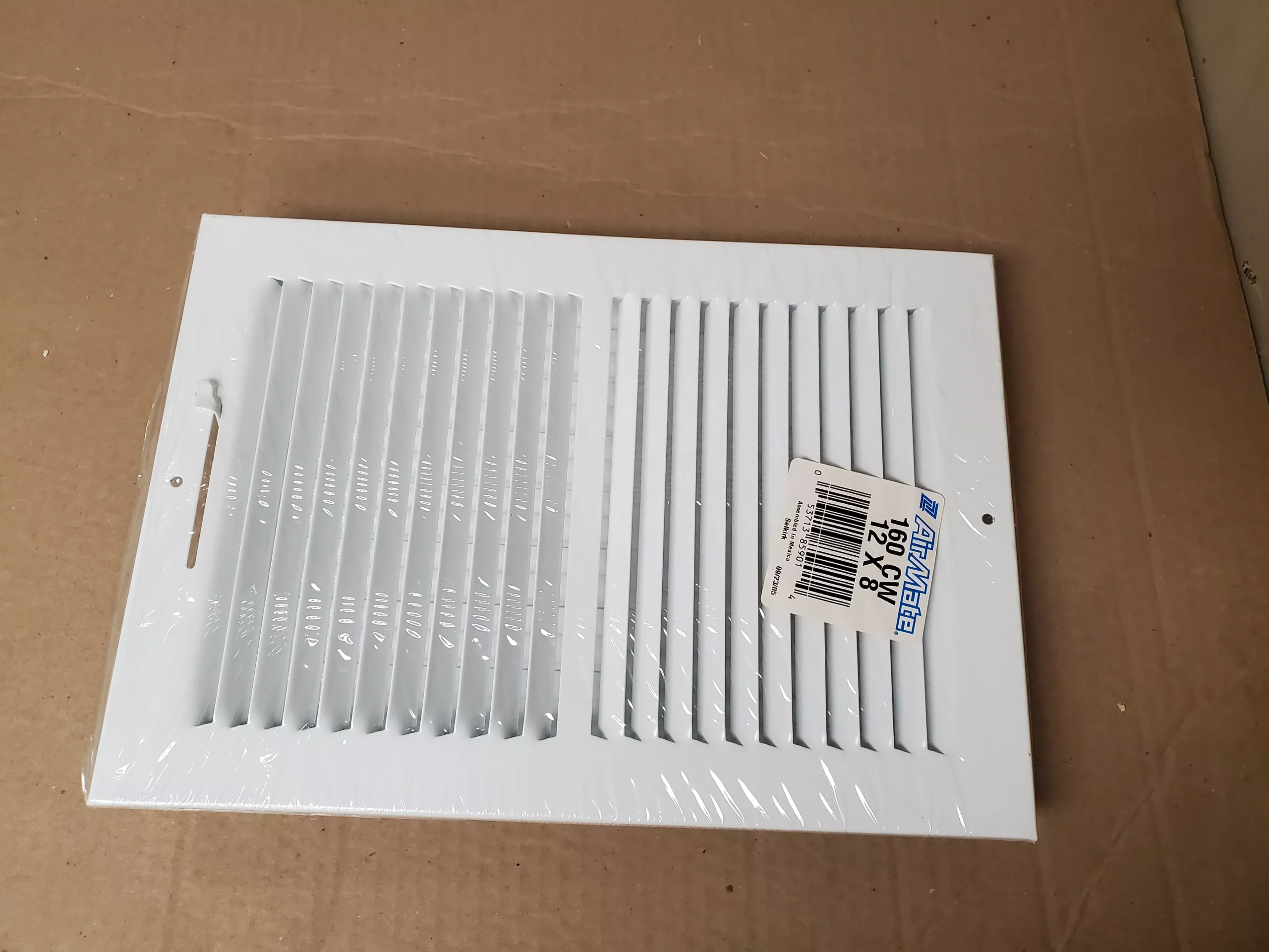 12" X 8" CEILING/WALL SUPPLY REGISTER, WHITE, BOX OF 10