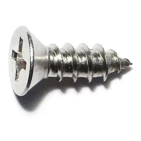 #14 x 3/418-8 Stainless Phillips Flat Head Sheet Metal Screws (20 pcs.)