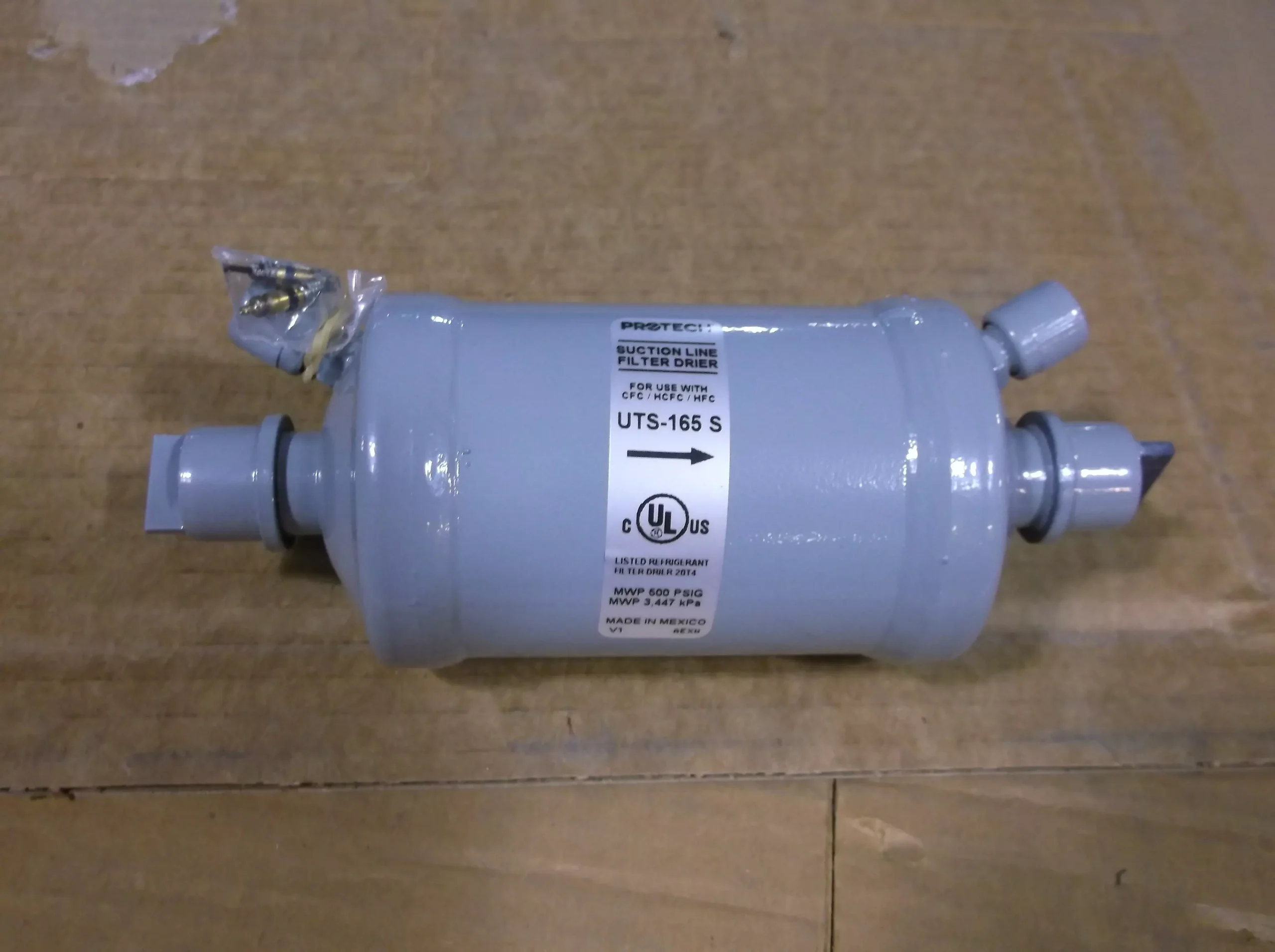 16 CUBIC INCH 5/8" SWEAT SUCTION LINE FILTER-DRIER
