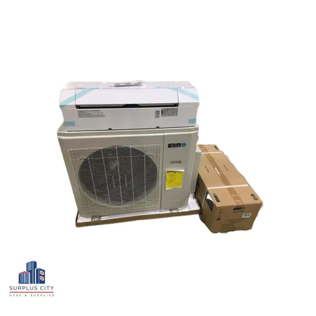 18,000 BTU Dual-Zone Var. Speed Inverter Mini Split Heat Pump Set; 21.