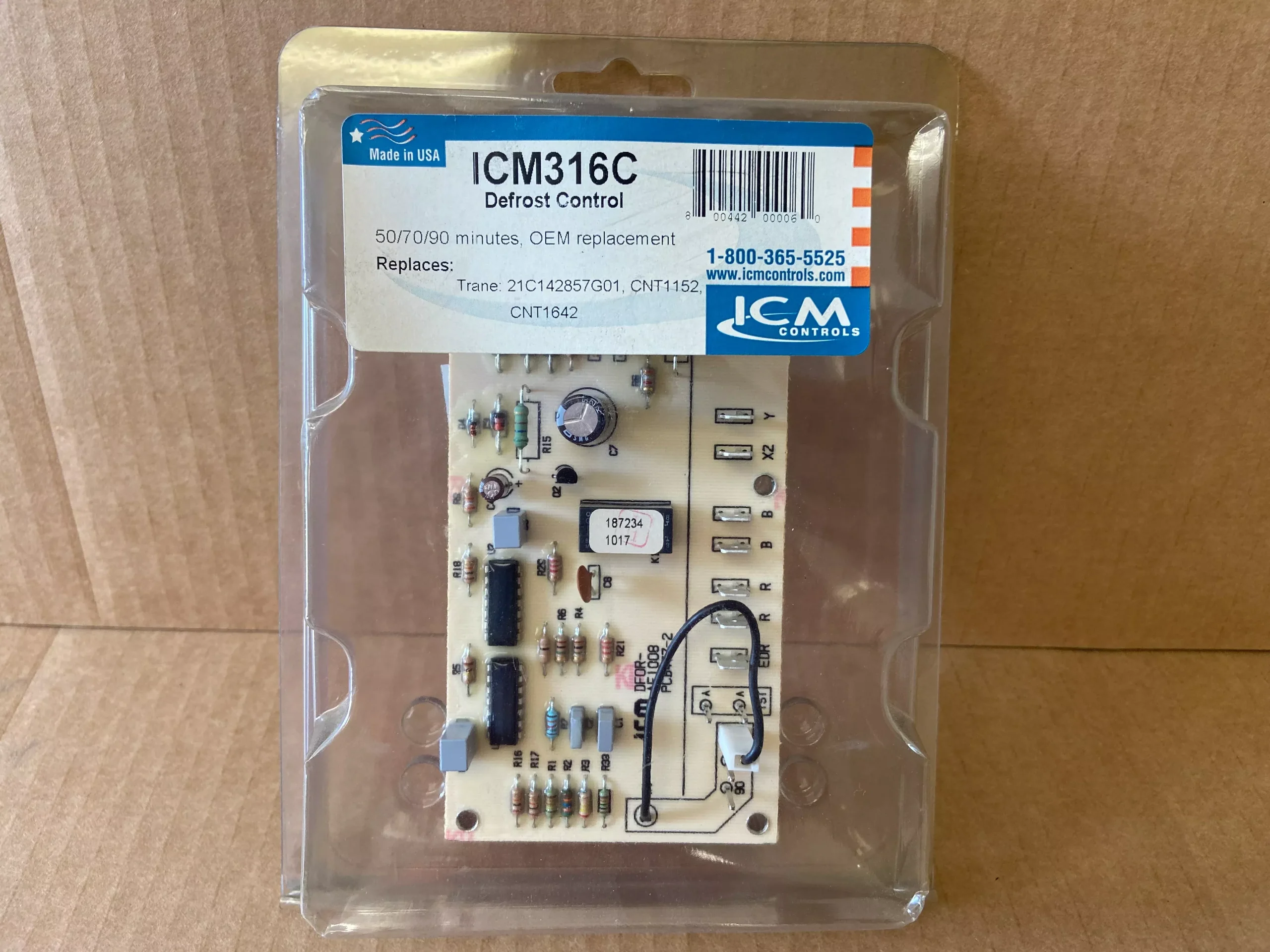 18-30 VAC Time and Temp Defrost Control Board