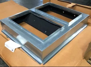 18" X 32" Rectangle Supply and Return Roof Curb Transition