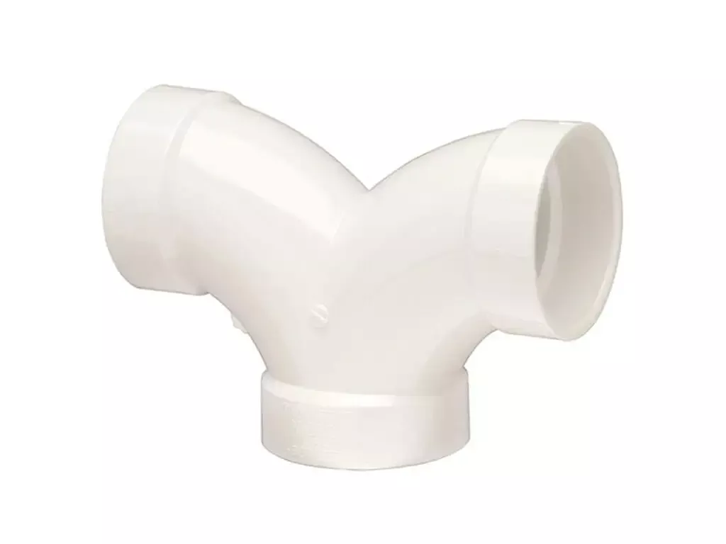 2 inch PVC DWV 90 Degree Double Elbow Plastic x Plastic