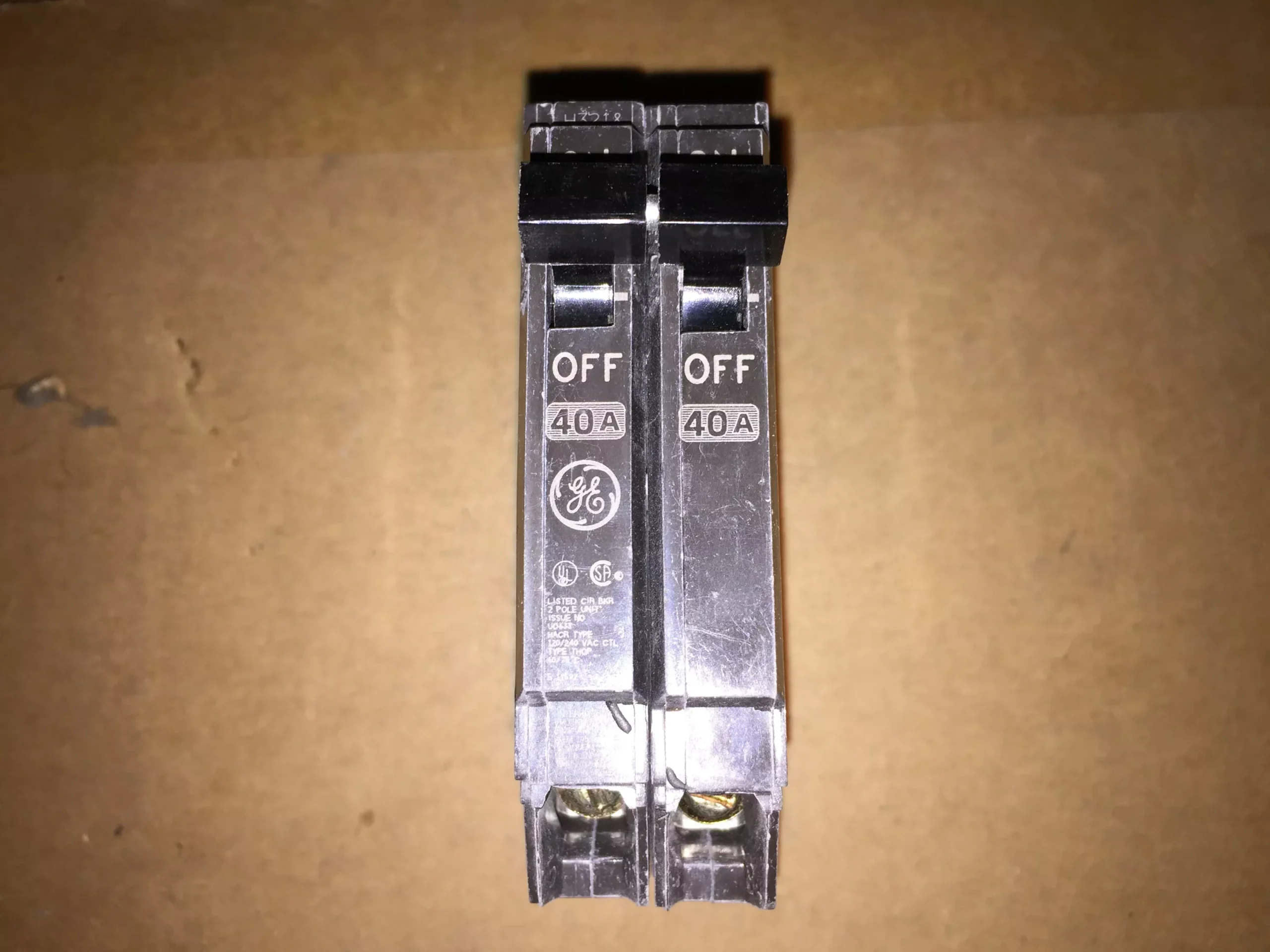2 Pole 40 Amp Circuit Breaker, 120/240 VAC