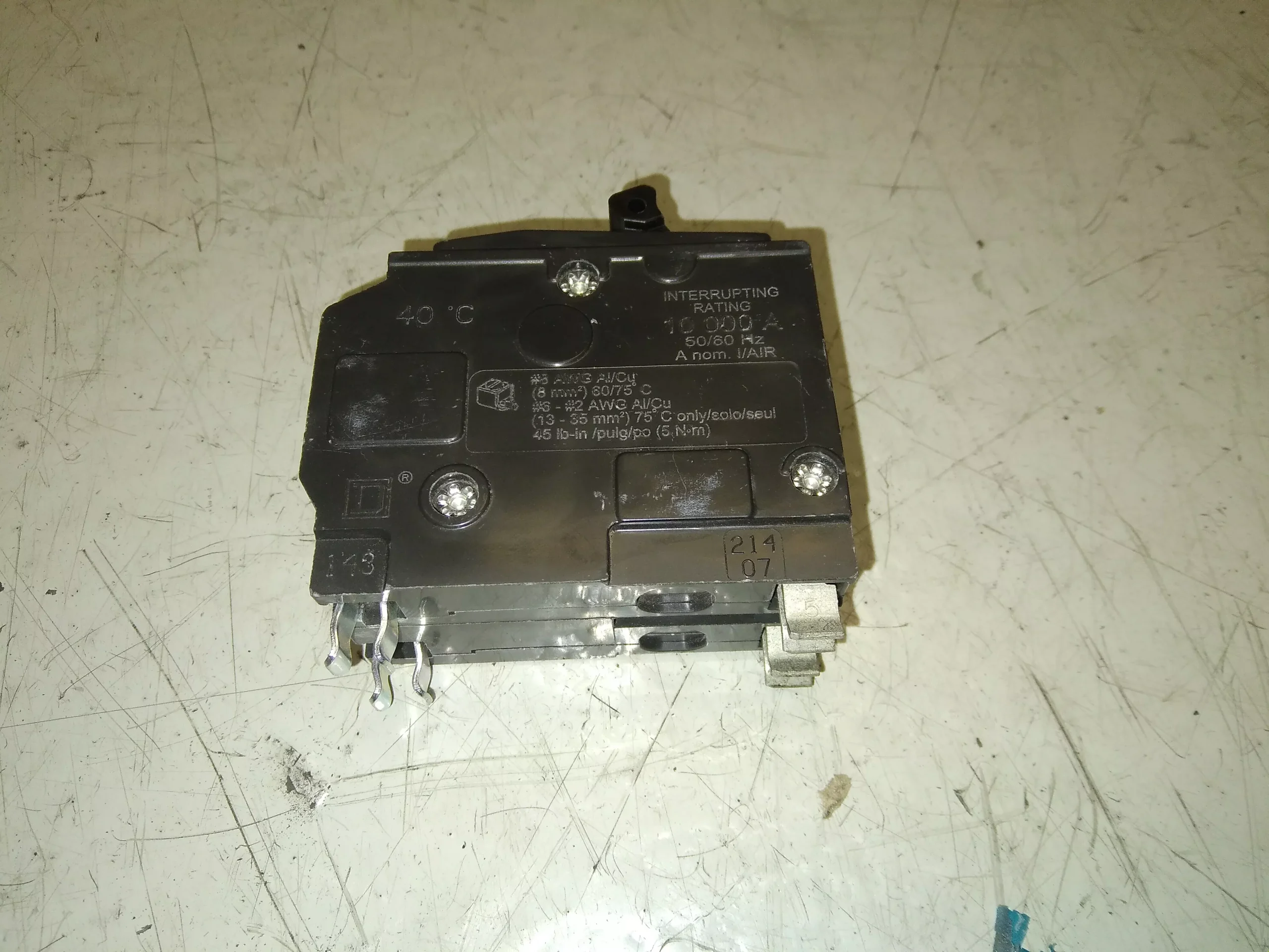 2 Pole 40 Amp Circuit Breaker 120/240 Volt