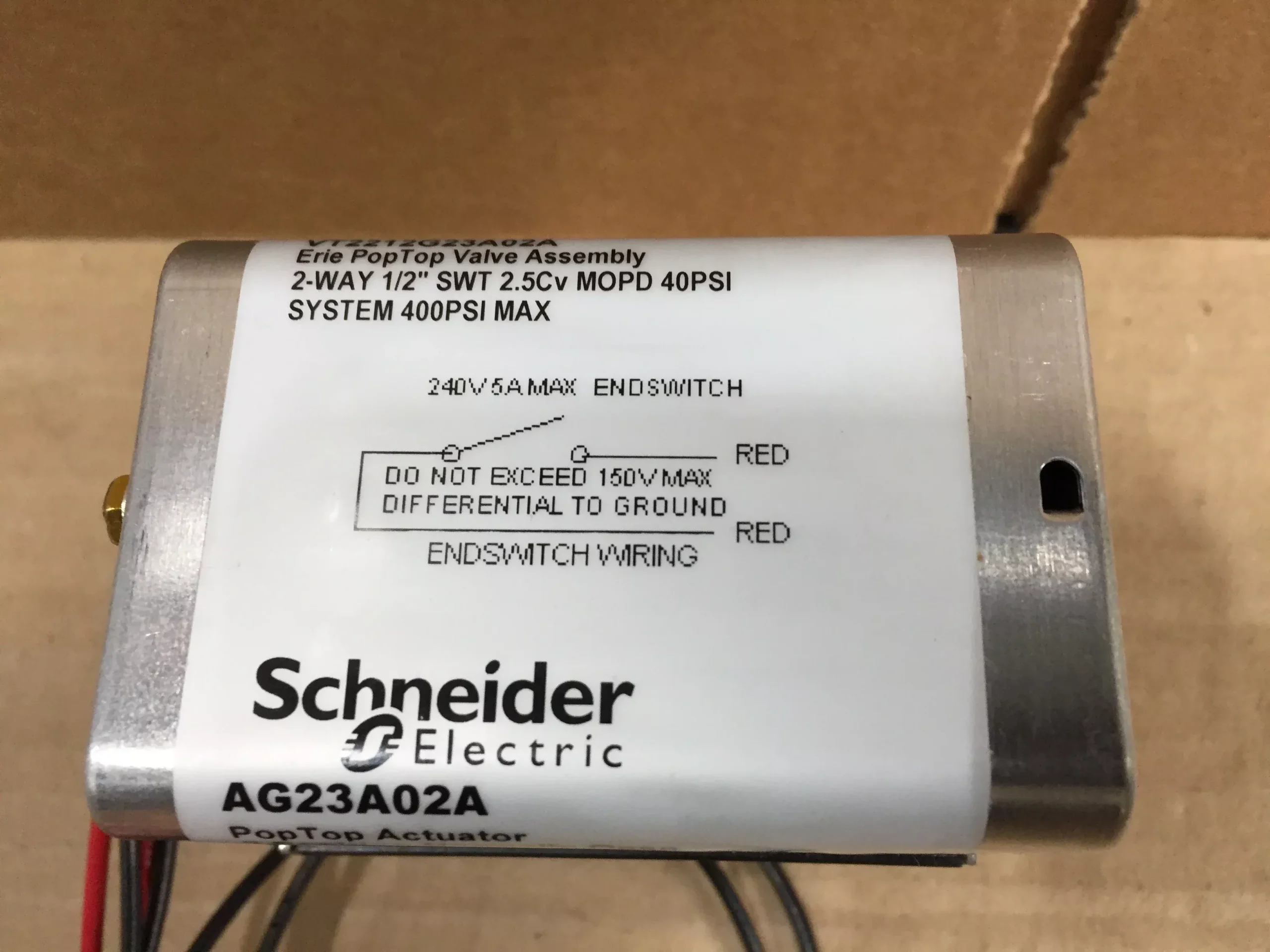 2-Way 1/2" SWT 2.5CV MOPD 40PSI