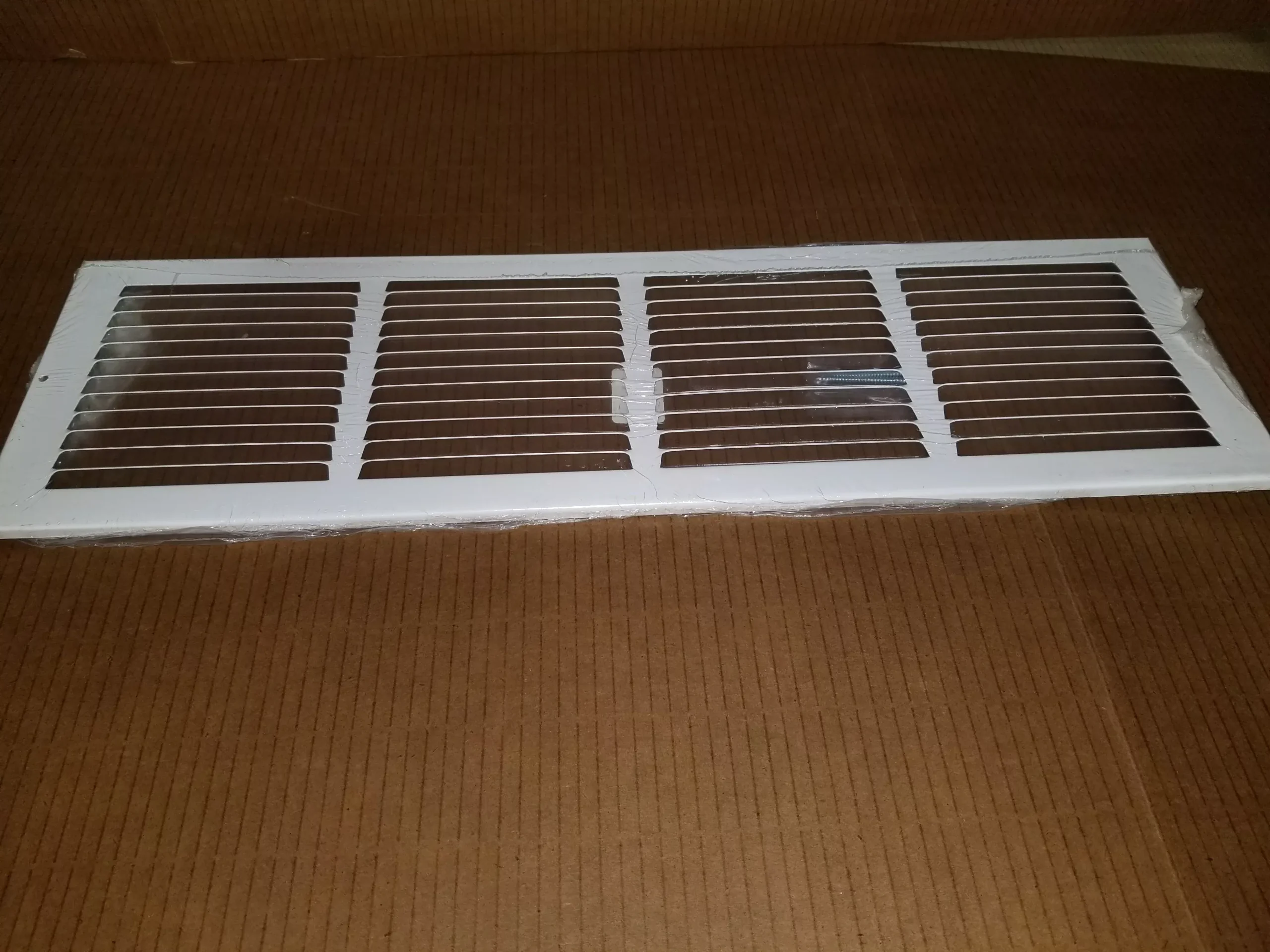 24" X 6" WHITE STEEL RETURN AIR GRILLE