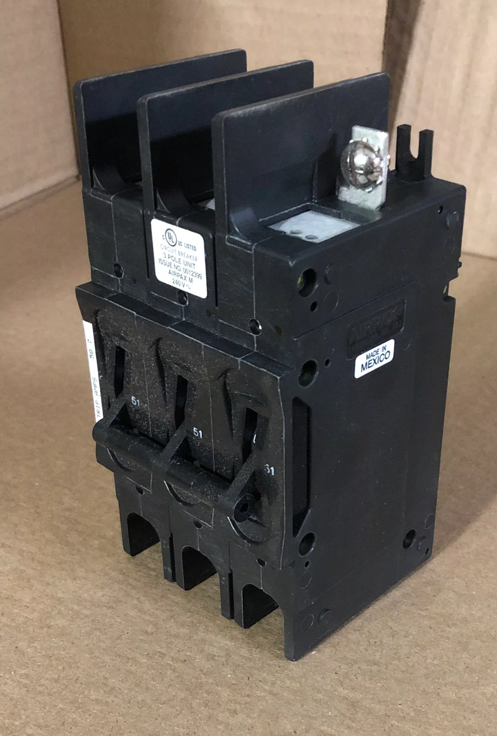 3 Pole 51 A 209 Multi-Pole Series Hyd Mag Cir Brkr Protector/For Manua