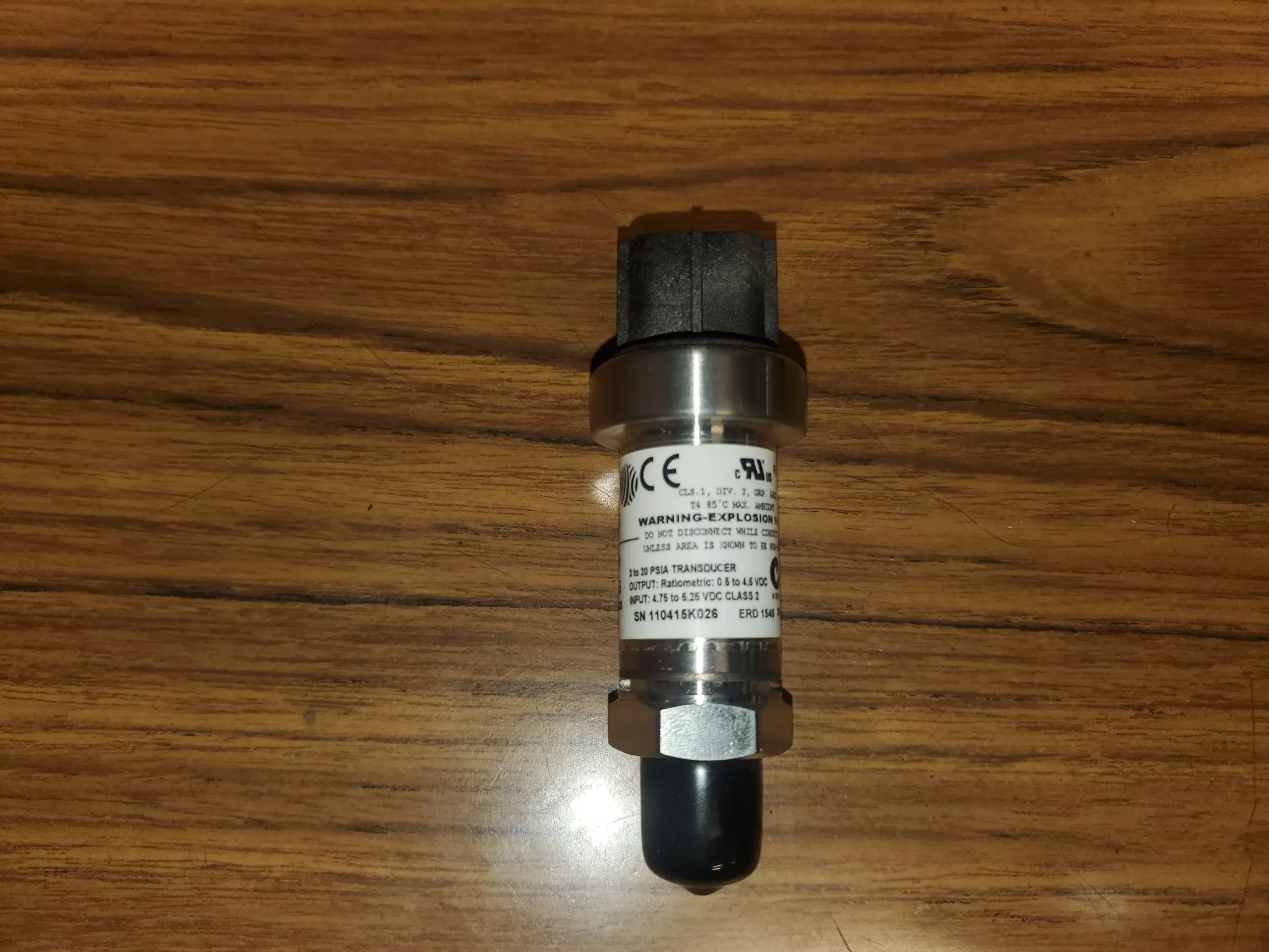 3 to 20 PSIA Pressure Transducer