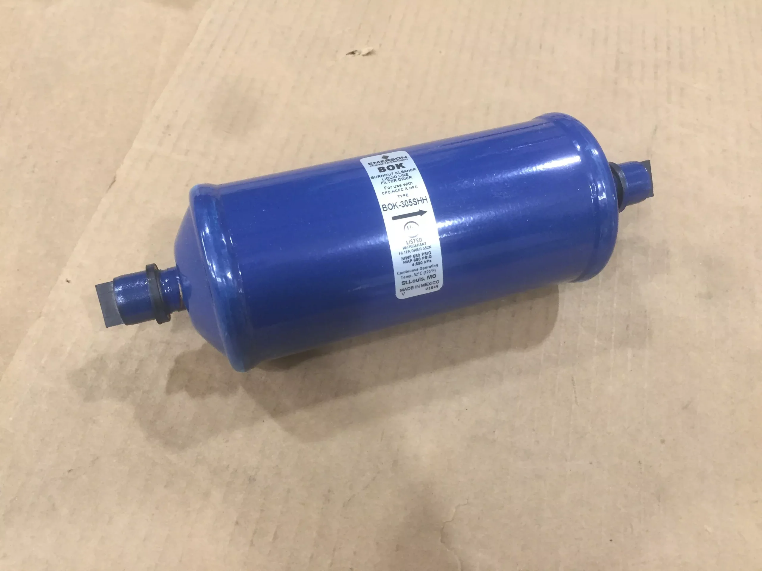 30 CUBIC IN. REFRIGERANT FILTER DRIER, 5/8" SWEAT