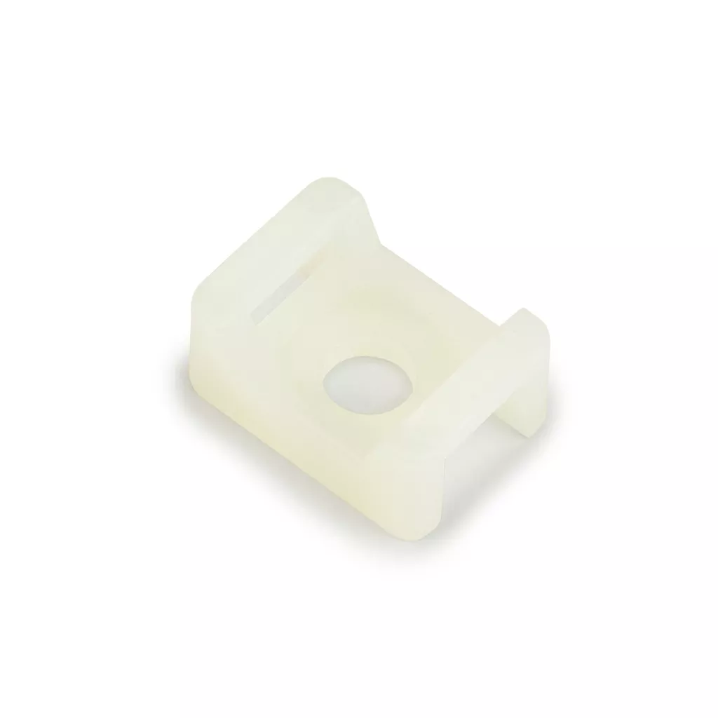 3M 7000031863 Cable Tie Mounting Base CTB75X75NTA-C, 4-way Adhesive Mount (5 bags/case)