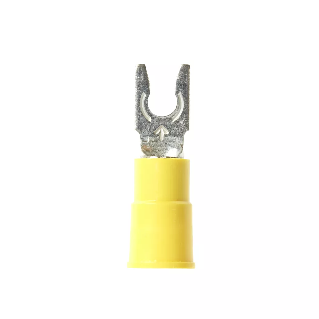 3M 7010321020 Highland Vinyl Insulated Locking Fork Terminal LFV10-8Q, AWG 12-10 (25/bag - 10 bags/case)