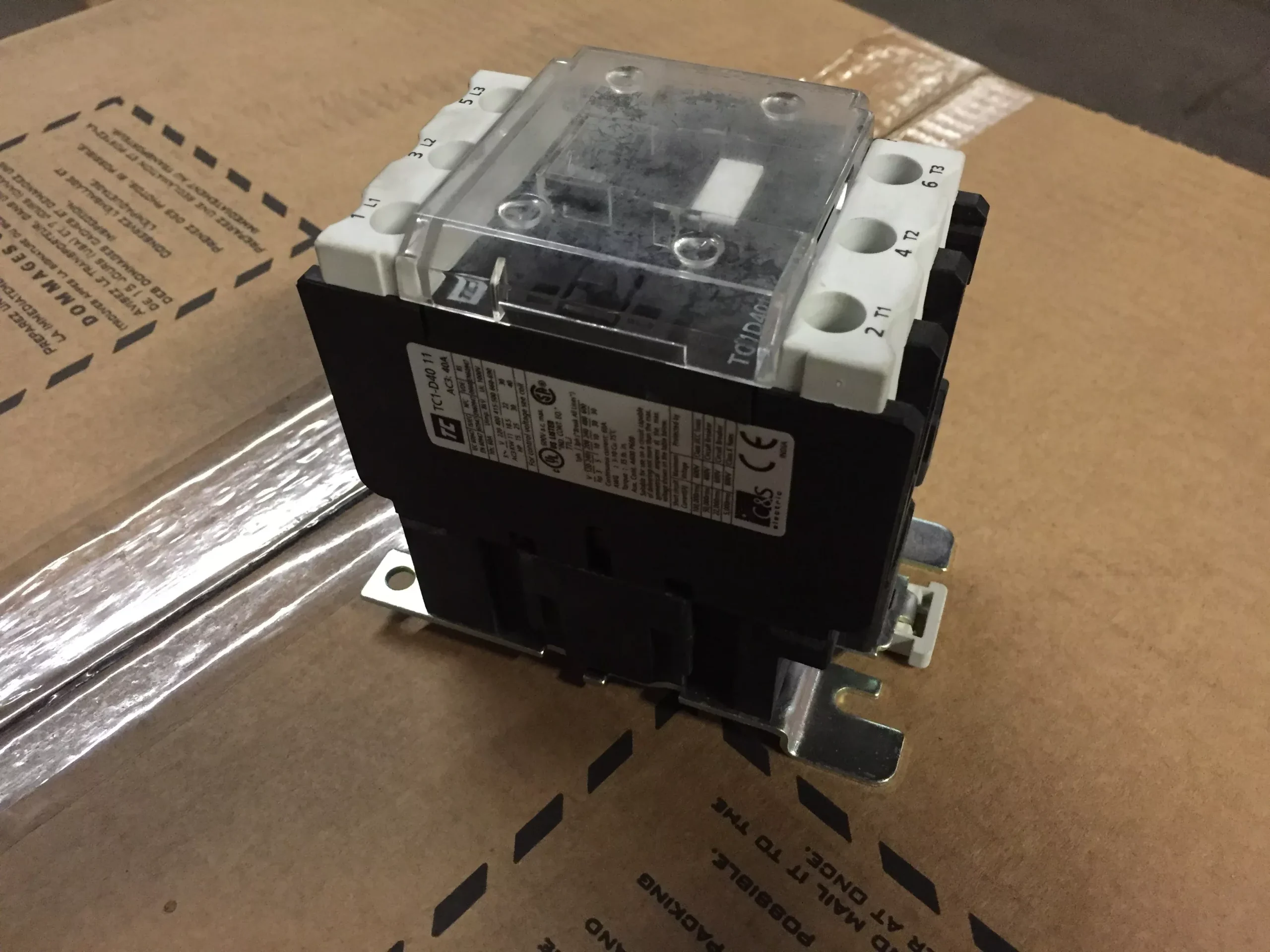40 Amp Contactor, Coil Voltage 120V - 50/60Hz