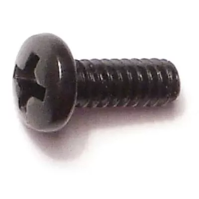 #6-32 x 3/8Black Oxide Phillips Pan Head Machine Screws (40 pcs.)