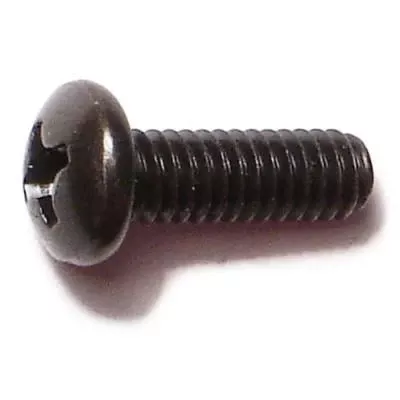#8-32 x 1/2Black Oxide Phillips Pan Head Machine Screws (30 pcs.)