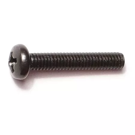 #8-32 x 1Black Oxide Phillips Pan Head Machine Screws (20 pcs.)