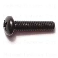8-32 X 3/4 Black Oxide Phillips Pan Machine Screws - Durable Fasteners For Various Applications