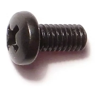 #8-32 x 3/8Black Oxide Phillips Pan Head Machine Screws (35 pcs.)