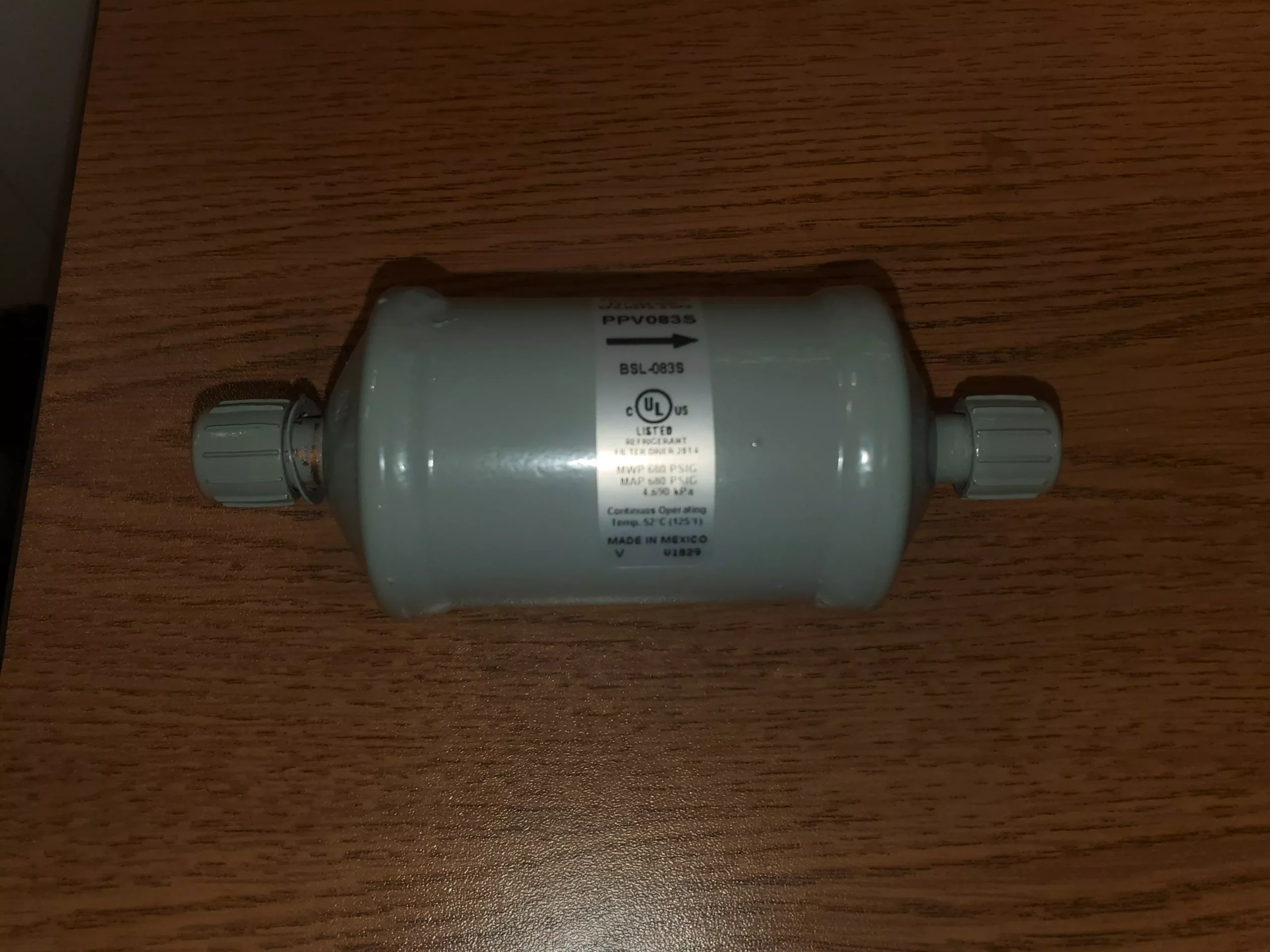 8 CUBIC INCH 3/8" SWEAT LIQUID LINE FILTER DRIER