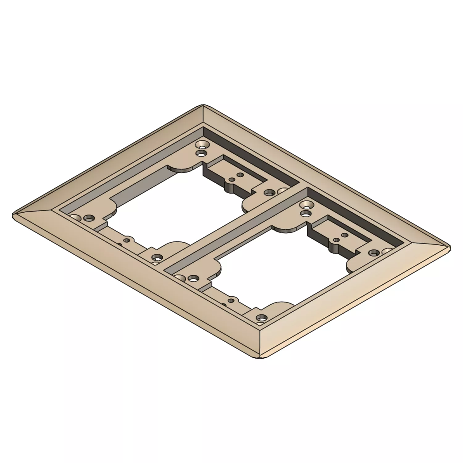 ABB P64P-2G-CP-BGE 2-G CARPET PLT L