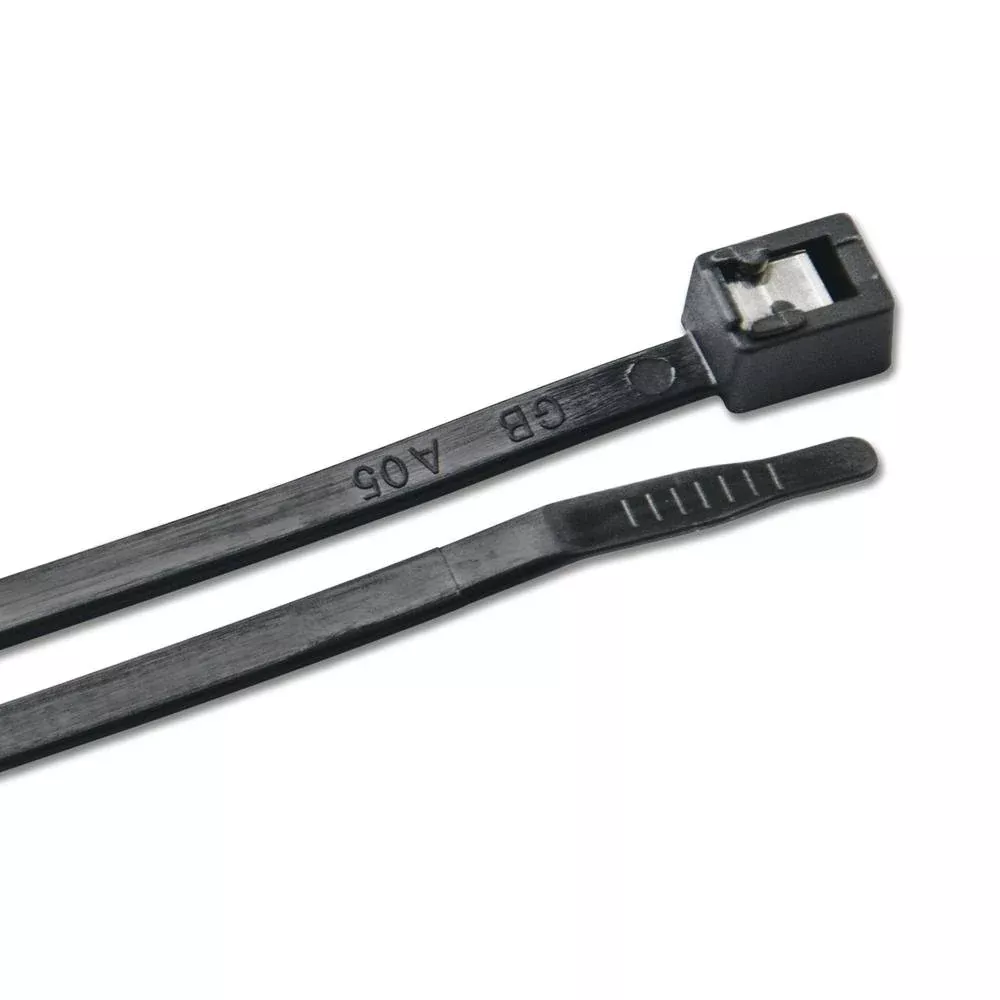 Ancor 8" UV Black Self Cutting Cable Zip Ties - 199276